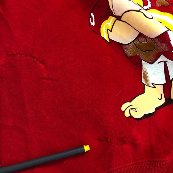 Vintage 1994 NFL Kansas City Chiefs Flintstones Pullover Sweater Mens Medium - Picture 7 of 8